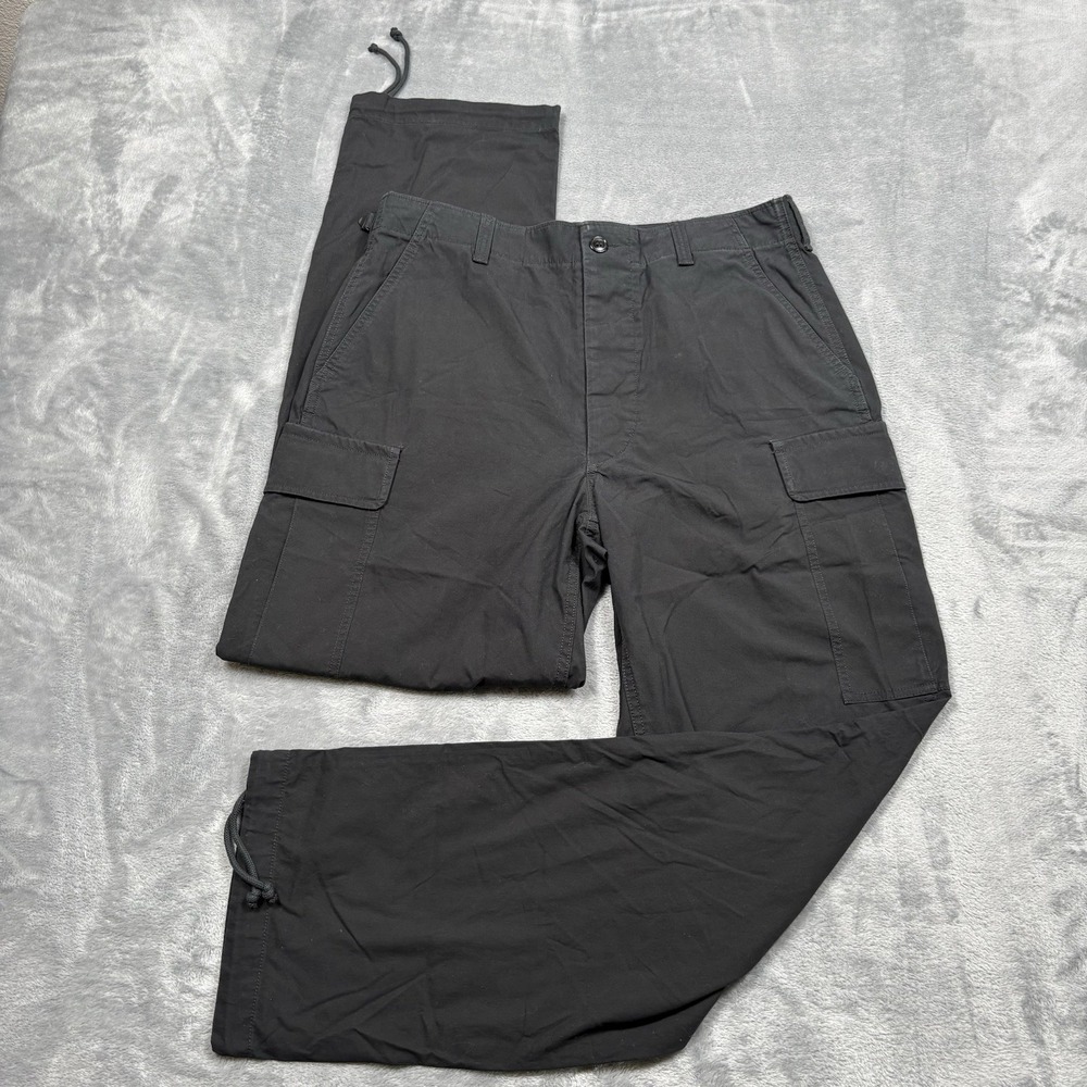 Buck Mason Parachute Poplin Cargo Pant Mens Size 32x31 Black Cotton